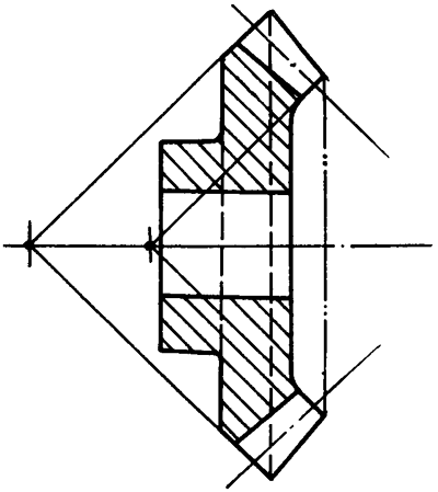 錐齒輪和準雙曲面齒輪術語點、曲線和曲面