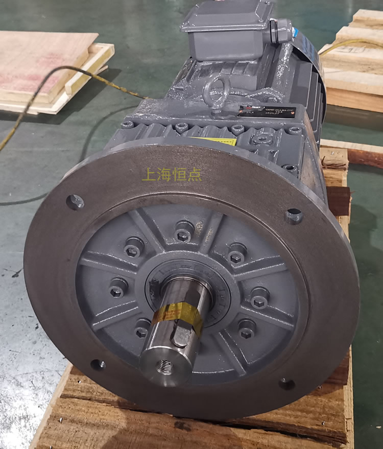 RF87減速機，立式安裝，輸入配電機，實物照片如下